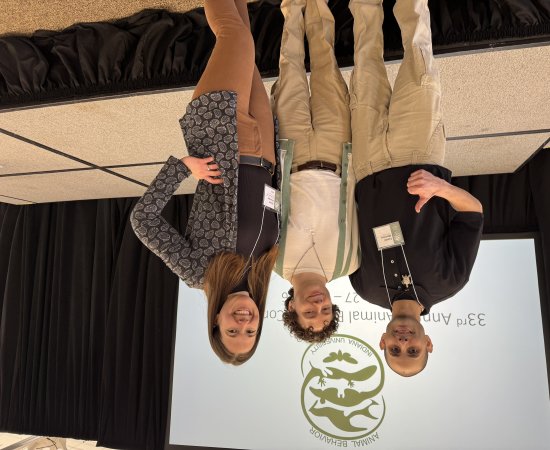 Fausto Martinez, Marshall Hildreth, and Dr. Sarah Keesom at 33rd Annual Enimal Behavior Conference