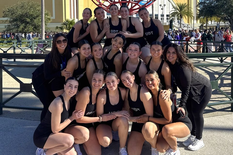 Members of the Utica Dance Team at the ESPN Wide World of Sports Complex at Walt Disney World.